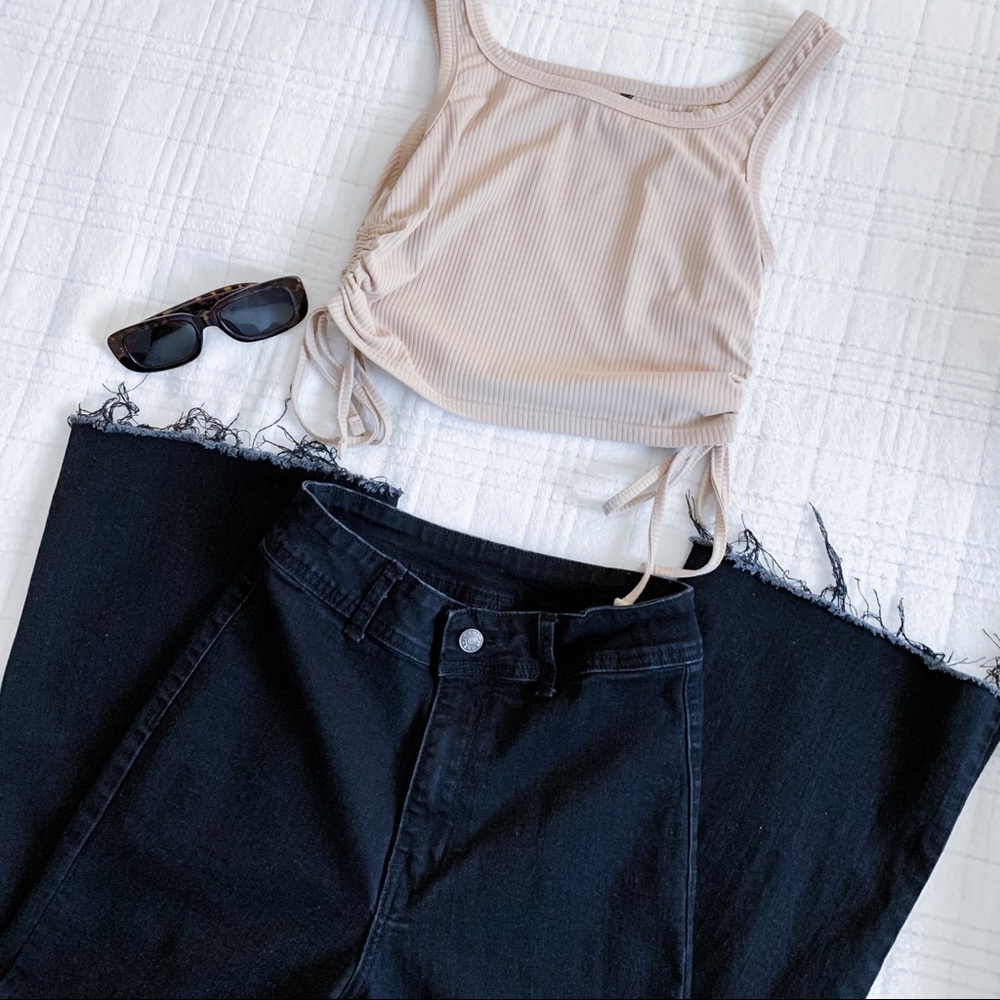 Black Straight Leg Jeans